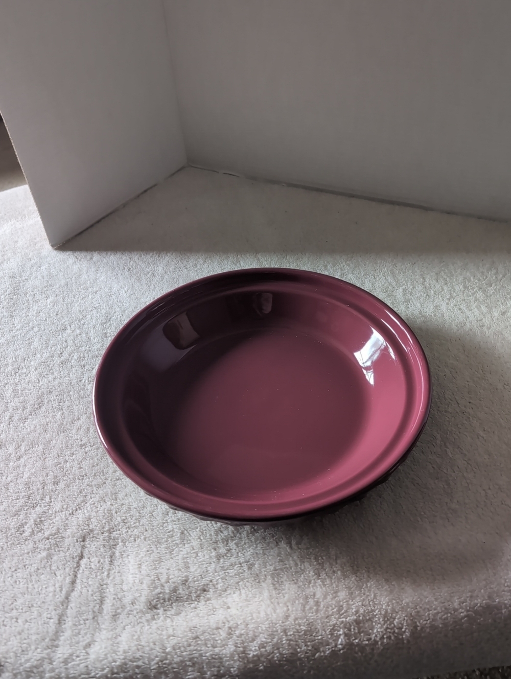 Longaberger Pottery Paprika Red 10" Pie Plate